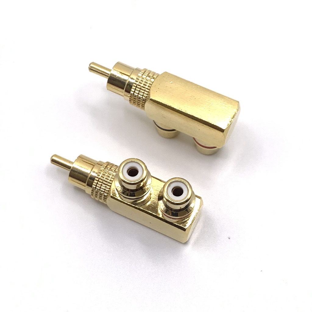 Jack Hoa Sen 1 Ra 2 CD-01 Đồng OFC, Mạ Vàng 24k - Jack Bông Sen 1 Ra 2 Giá Tốt - Jack AV 1 Ra 2 Lỗi 1 Đổi 1 Trong 7 Ngày