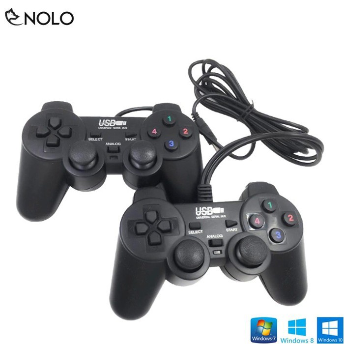Combo 2 Tay Cầm Chơi Game Joystick Có Dây TGD01 Chung 1 Cổng USB Tương Thích Tốt Trên Win 10