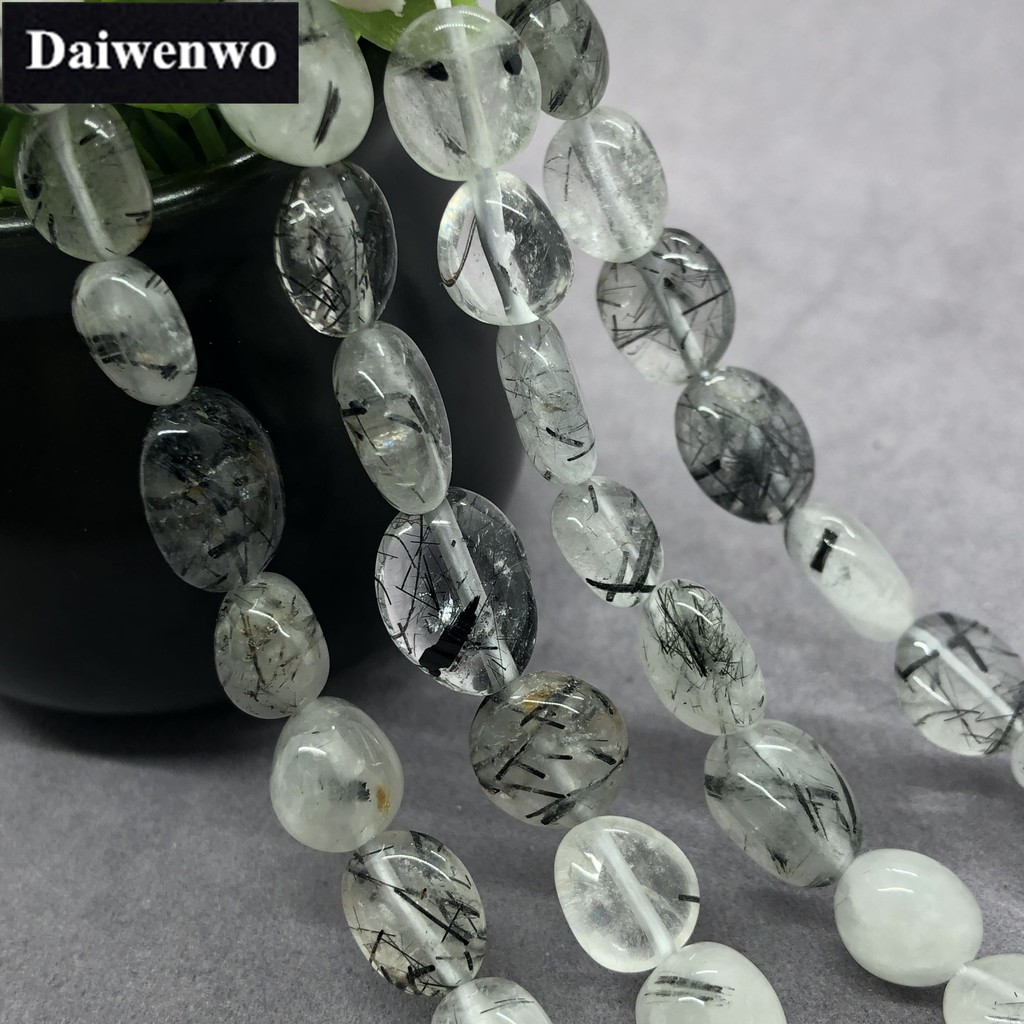 Hạt Đá Thạch Anh Đen Tự Nhiên Dùng Làm Đồ Trang Sức Diy