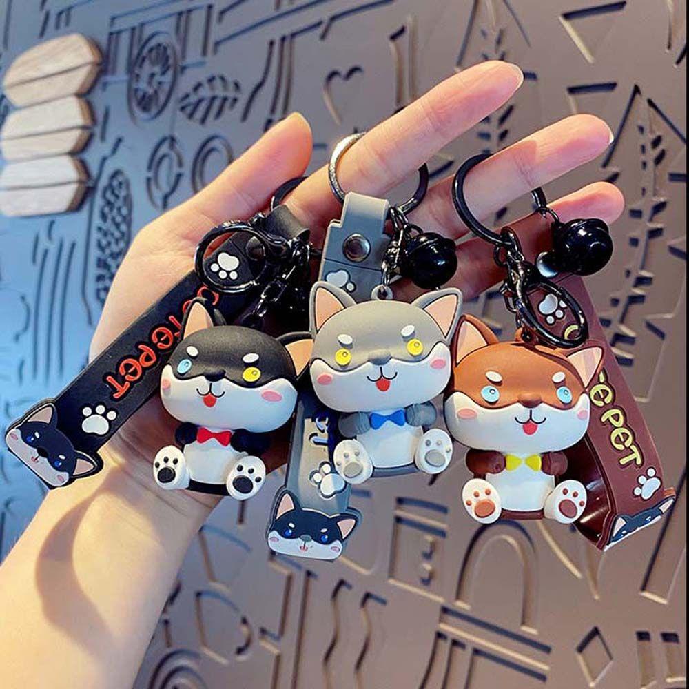 JARRED Móc Khóa Hình Chú Chó Shiba Dễ Thương