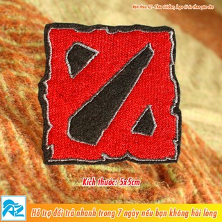 Patch ủi thêu hình logo game Dota 2 - Sticker Logo ủi quần áo balo S109