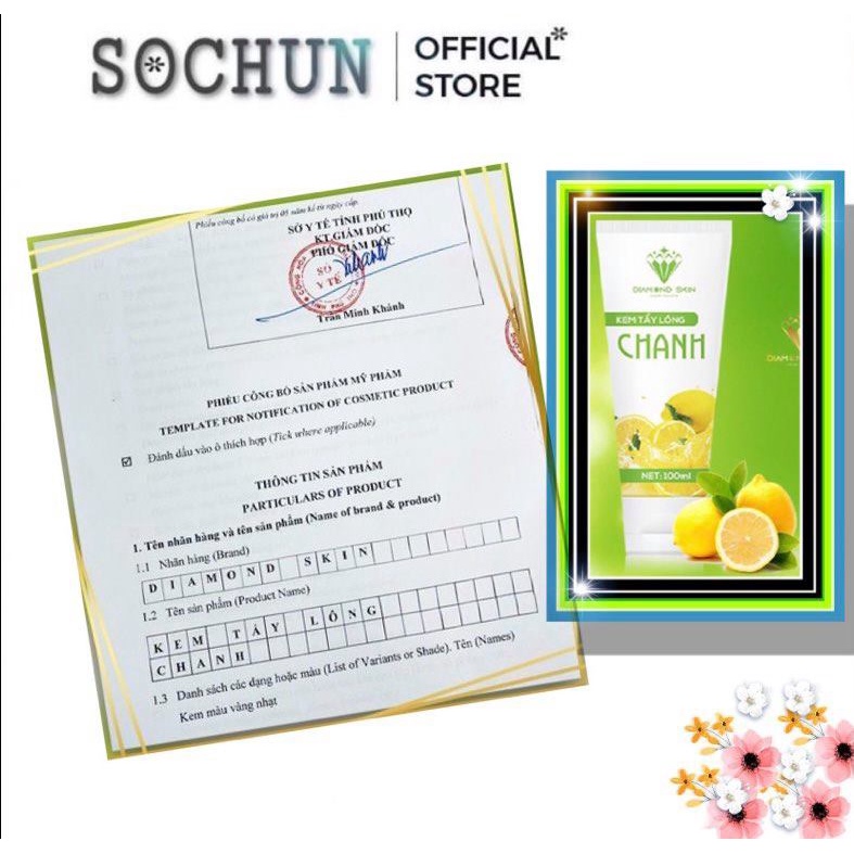 Kem Tẩy Lông vùng kín lông nách Chanh Gấc CHÍNH HÃNG triệt Lông vĩnh viễn tay chân nách râu ria mép Sochun Official | BigBuy360 - bigbuy360.vn