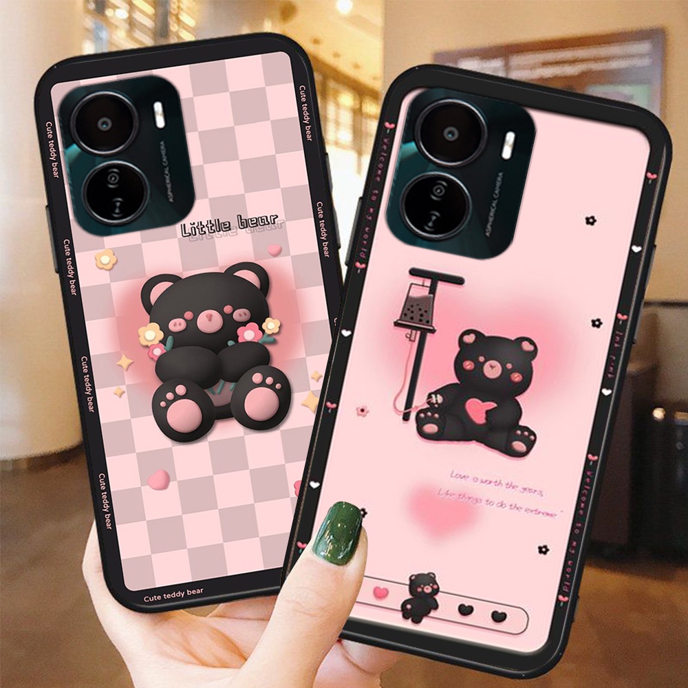 Ốp lưng điện thoại vivo y16 in hình gấu nâu vô cùng đáng yêu