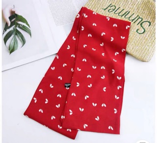 Khăn choàng cổ áo sơ mi - Khăn lụa satin thắt nơ - Maben