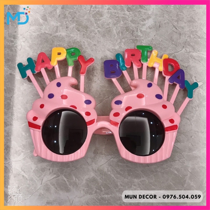 Kính Happy Birthday Mắt Kính Sinh Nhật Vui Nhộn