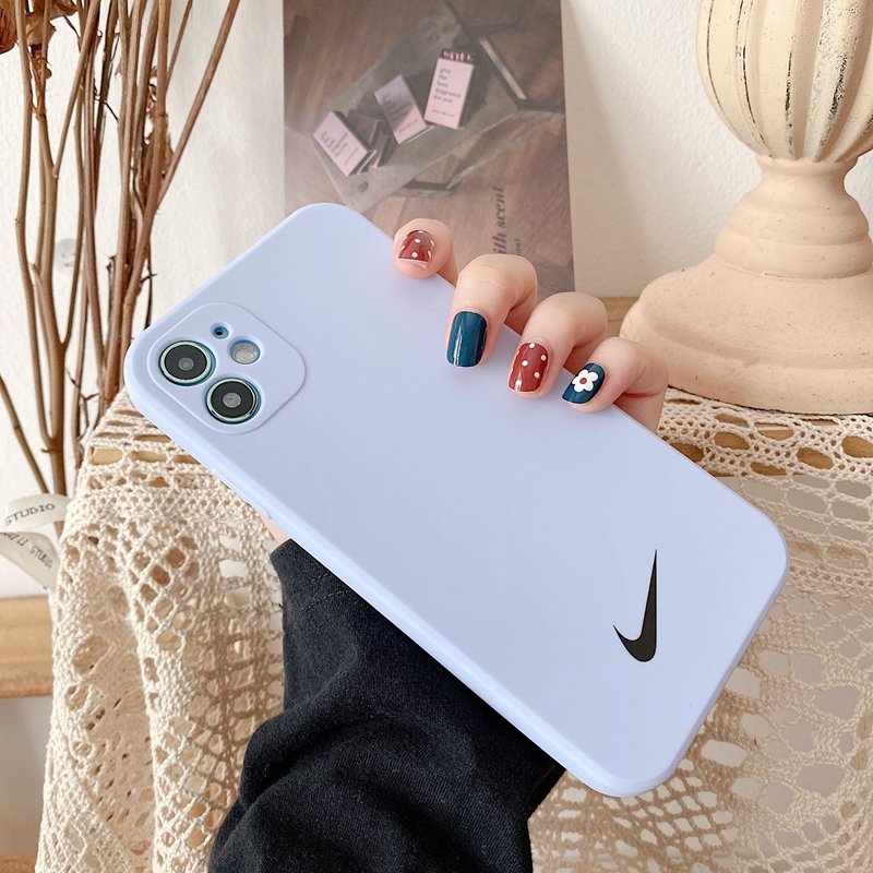 Ốp điện thoại mềm màu kẹo ngọt họa tiết logo Nike cho IPhone 11 Pro Xs Max XR 7 Plus 8 6s 6 SE 2020 | BigBuy360 - bigbuy360.vn