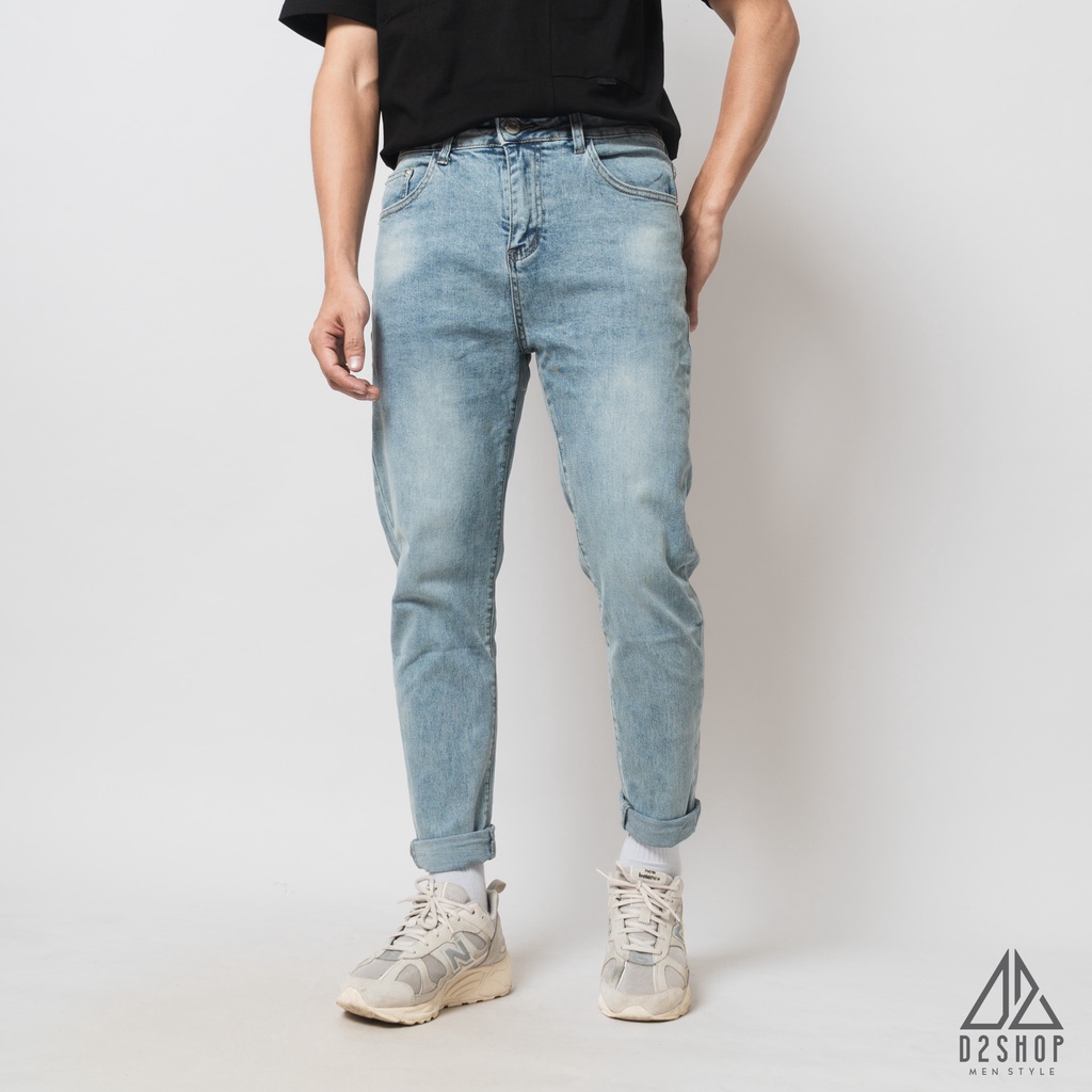 Quần jean nam D2shop, quần skinny jean nam, màu xanh đậm [J-9012]