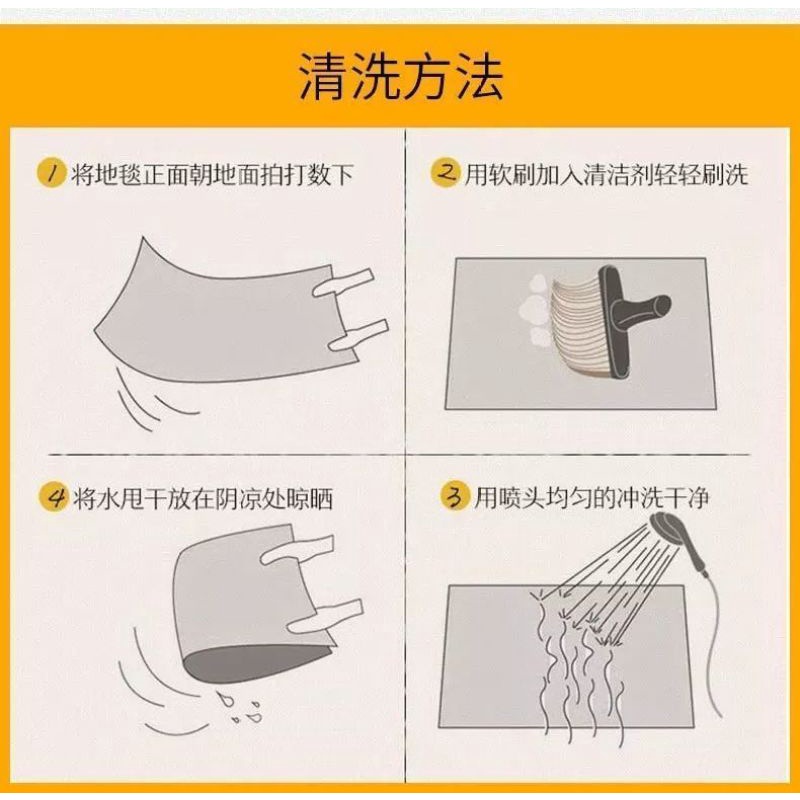 Tấm thảm trải sàn chống trượt họa tiết ô vuông phong cách Morocco