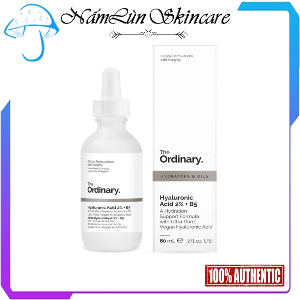 Tinh chất Serum dưỡng ẩm, cấp nước, hồi phục da Hyaluronic Acid 2% + B5 -- The Ordinary [Bill Sephora USA]