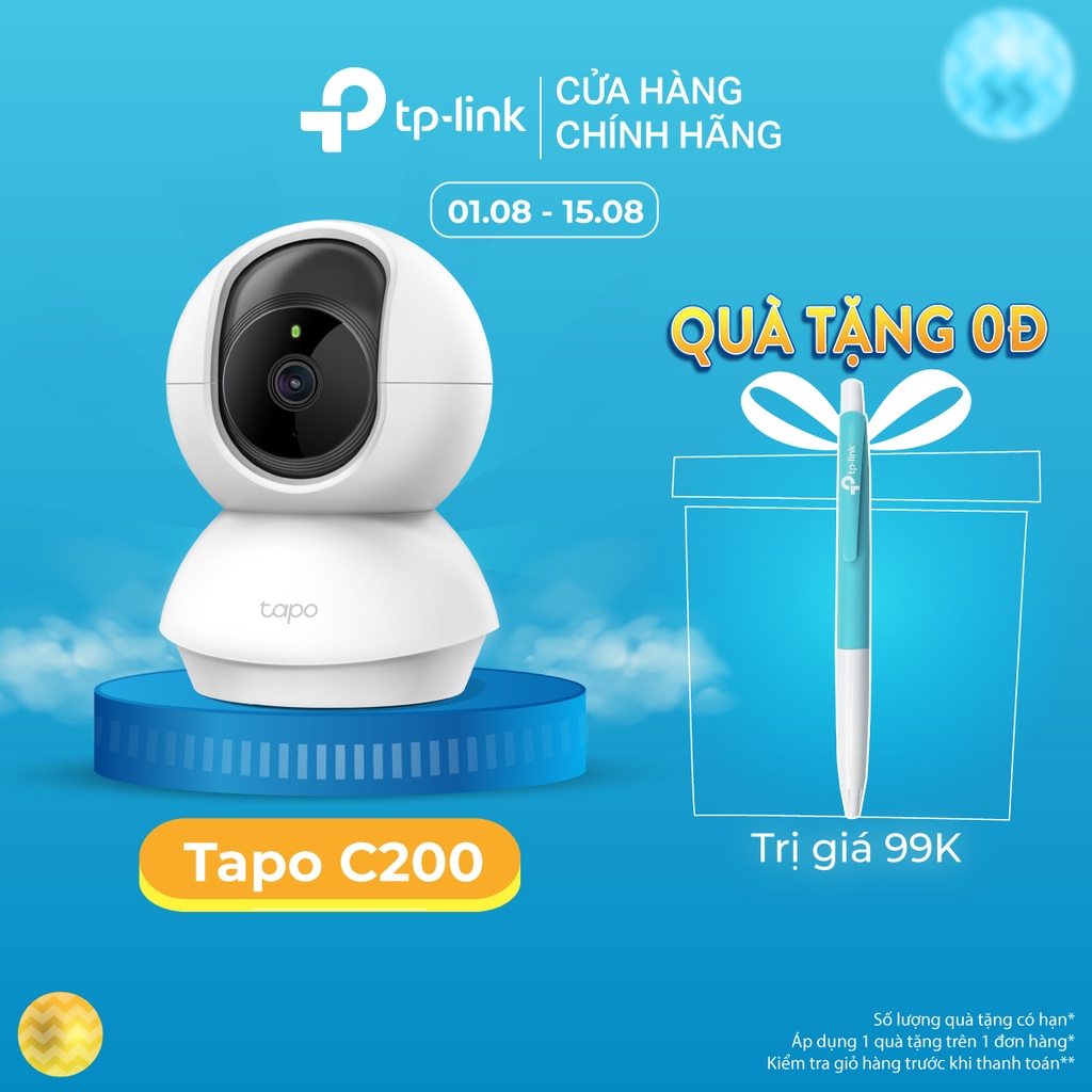 Camera Wifi TP-Link Tapo C200 / C210 Full HD 1080P 360 độ Giám Sát An Ninh