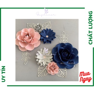 Set Hoa Giấy Mỹ Thuật Trang Trí Backdrop 01