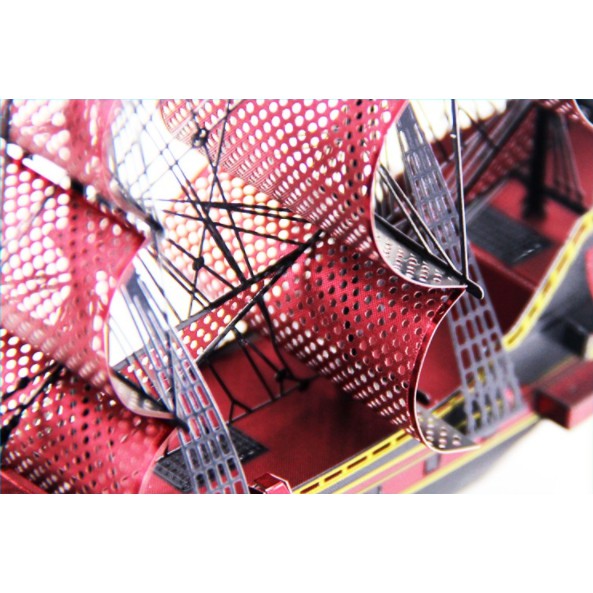 Mô hình 3D Piececool tàu Queen Anne`s Revenge phiên bản màu, cực đẹp và chi tiết