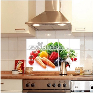 Tranh dán bếp cách nhiệt mẫu mới 2018