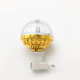 Đèn LED Vũ Trường Xoay 7 Màu Cảm Ứng Nhạc Có remote điều chỉnh, đèn sân khấu