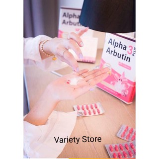 Bột kích trắng Alpha Arbutin Thailand vĩ 10 viên