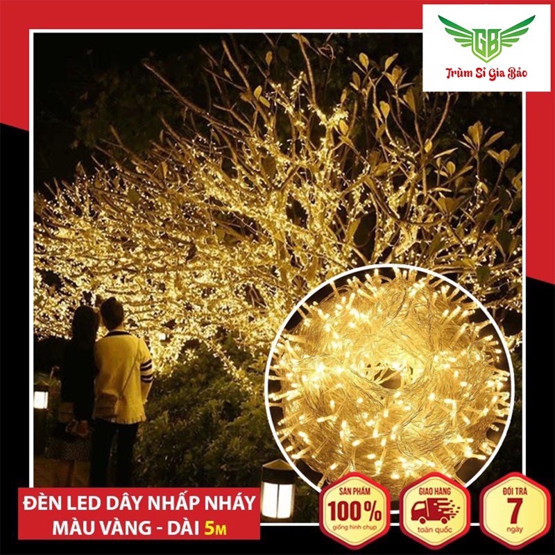 Dây Đèn Led Nhấp nháy ✨FREESHIP✨ Đèn Nháy Trang Trí Nhấp Nháy Tự Động  Dài 5M Cao Cấp. | BigBuy360 - bigbuy360.vn