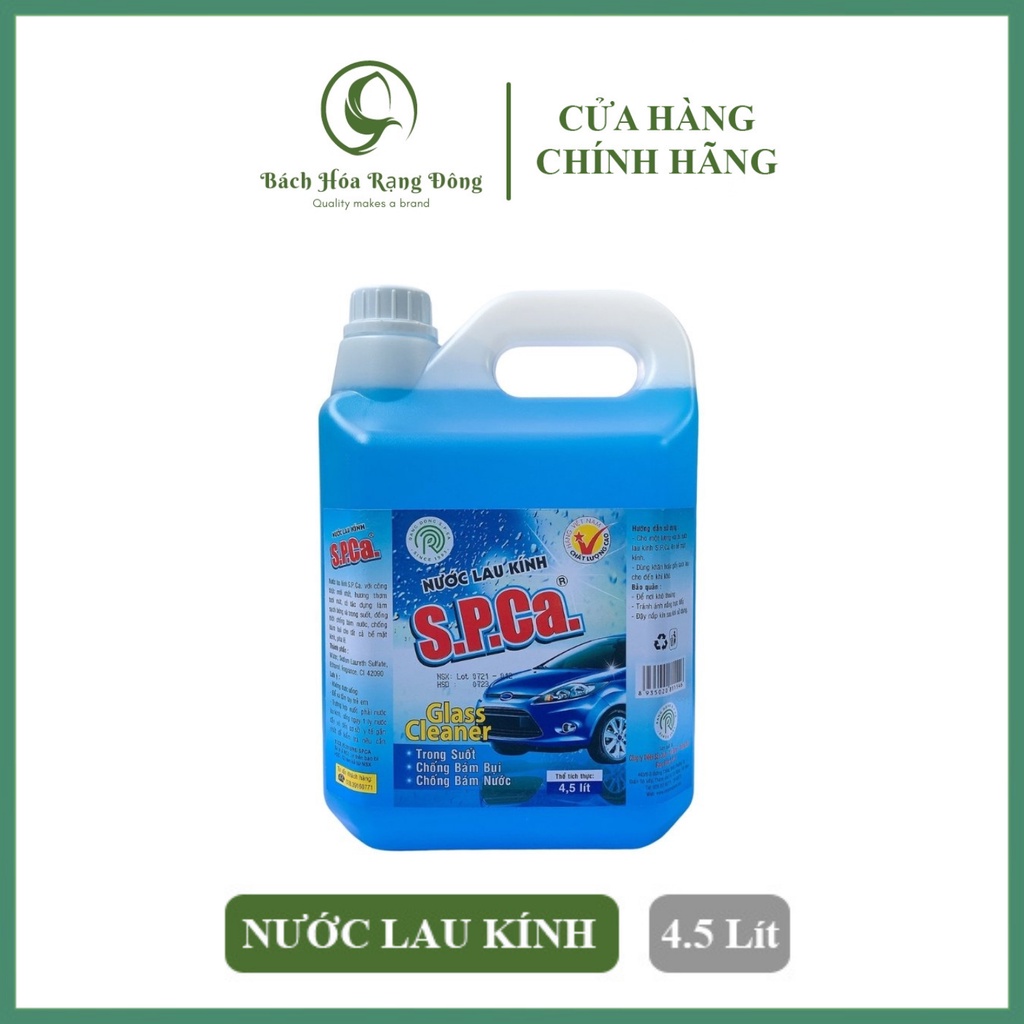 Nước Lau Kính Cao Cấp SPCa Can 5 lít Nước Lau Kiếng Siêu Sạch Chống Bám Bụi [Chính Hãng]