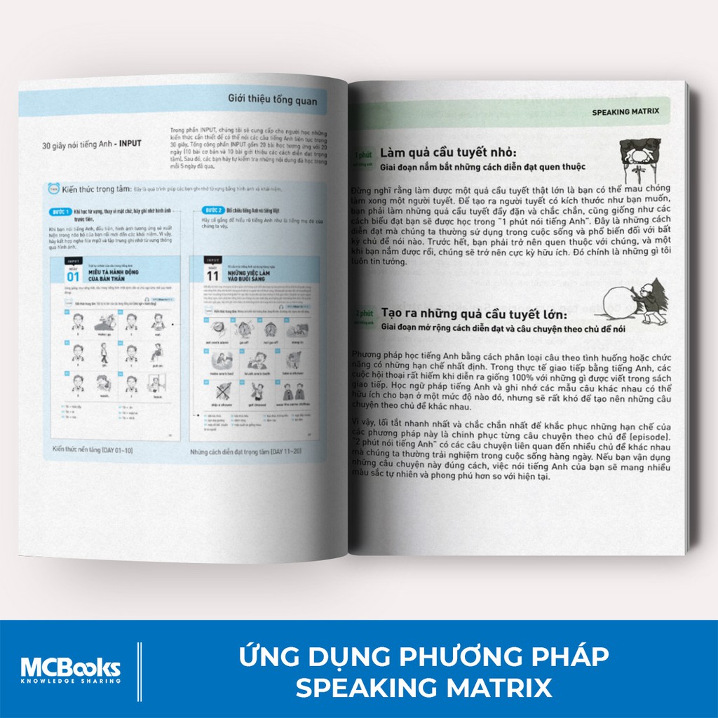 Sách - 30 Giây Nói Tiếng Anh Như Gió - Speaking Matrix - Học Qua App Online  - MCB