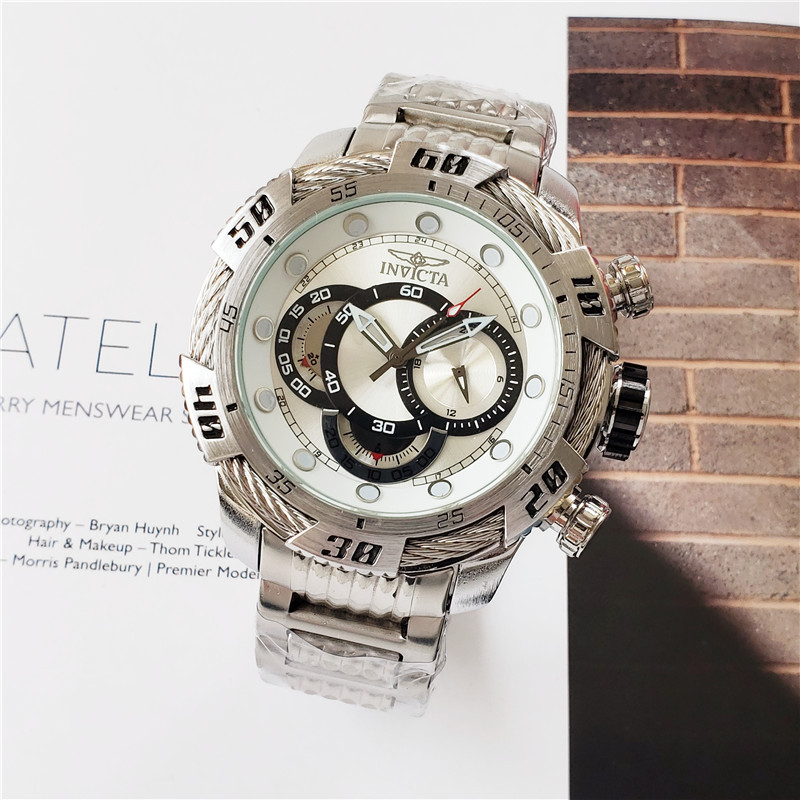 INVICTA Đồng Hồ Quartz Mặt Lớn Chất Liệu Thép Không Gỉ Thời Trang Năm 2022