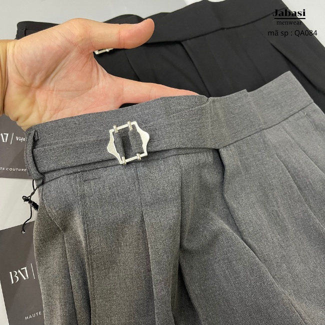 Quần âu cạp cao công sở Jabasi menwear mã sp QA084 kiểu dáng hàn thiết kế trẻ trung tôn dáng chất liệu vải đẹp co giãn