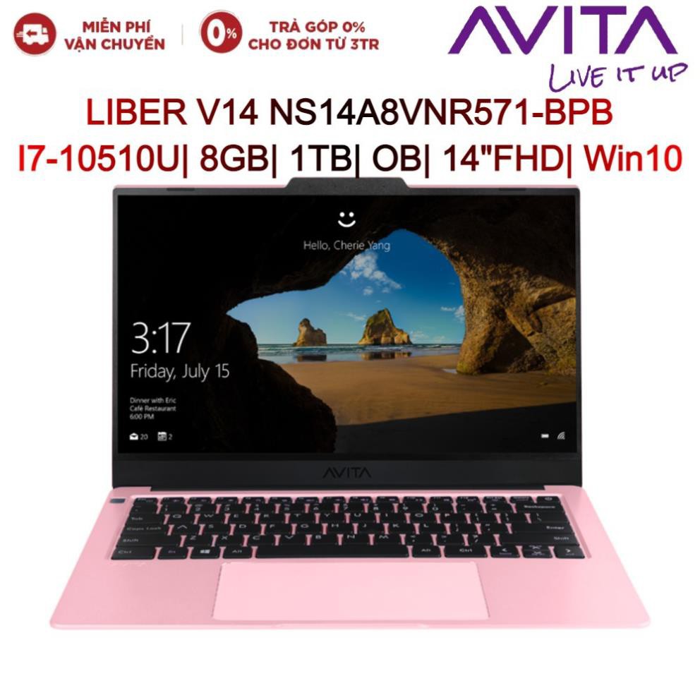 Laptop Avita LIBER V14 NS14A8VNR571-BPB I7-10510U| 8GB| 1TB| OB| 14"FHD| Win10 | BigBuy360 - bigbuy360.vn