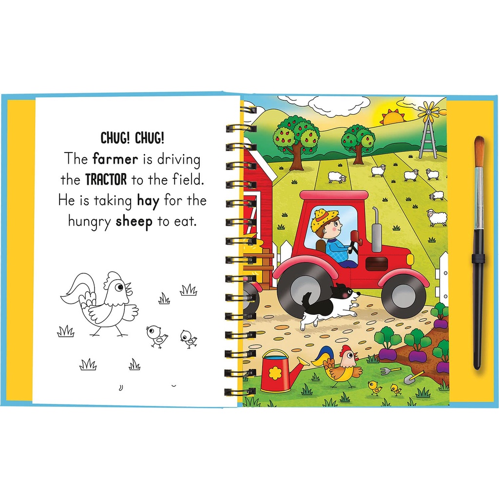 Sách Usborne kể truyện tiếng Anh: Moo And Baa - Farm