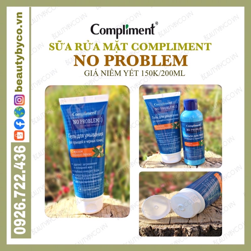Gel rửa mặt Compliment Noproblem Salicylic acid /Tea tree làm sạch sâu, giảm thâm mụn | BigBuy360 - bigbuy360.vn