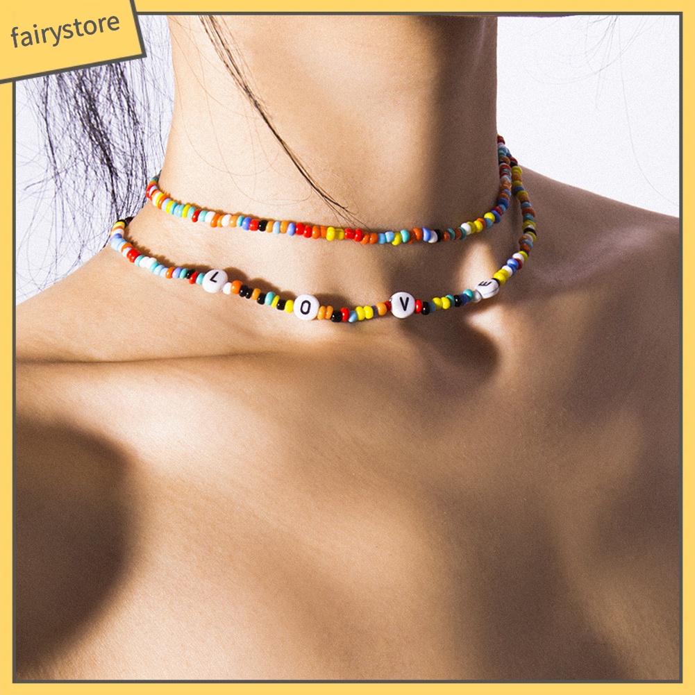 Set 2 vòng cổ choker phong cách bohemian cho nữ
