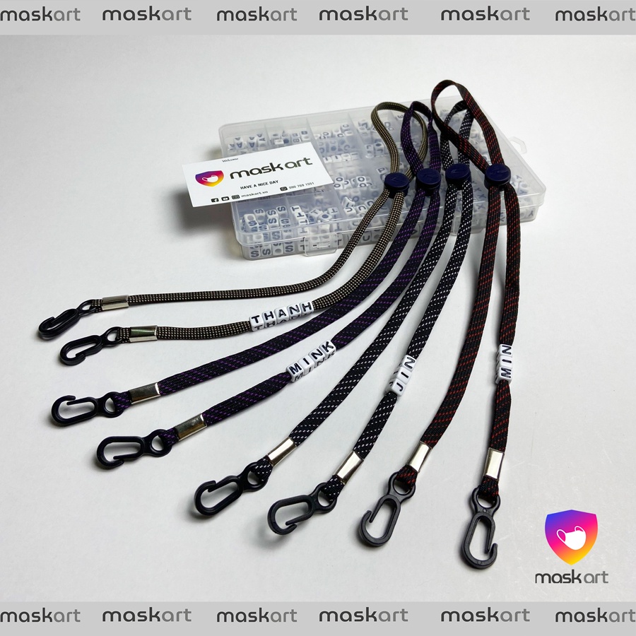 Dây đeo khẩu trang chống đau tai cho người lớn / trẻ em , làm tên theo yêu cầu Maskart
