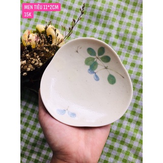 GỐM NHẬT - ĐĨA MEN TIÊU MÀU SIÊU CƯNG