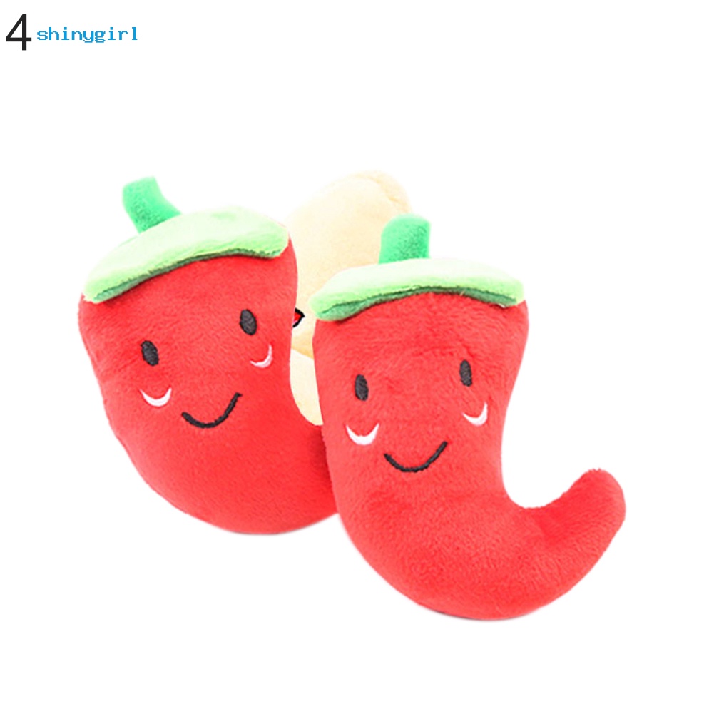 Đồ chơi nhồi bông hình trái cây dễ thương xinh xắn cho thú cưng