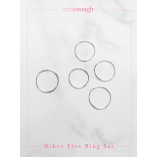 CHÍNH HÃNG SET 5 NHẪN MIKRO ONEENOUGH V BTS