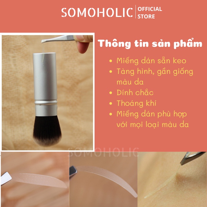 Kích mí 480 miếng dán mí lưới tạo hai mí sẵn keo trong suốt tàng hình Somoholic KM2