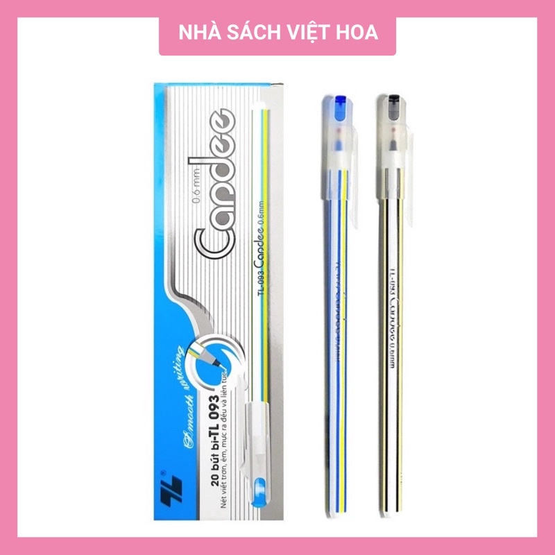 Hộp 20 bút bi nến Thiên Long 093_0.6mm