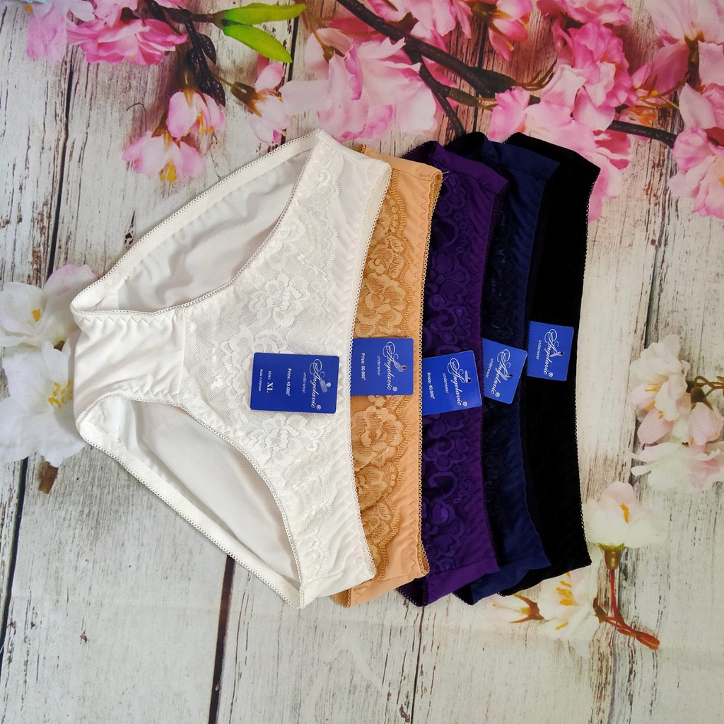 Combo 10 quần lót thun lạnh phối ren- Quần sịp hàng Việt Nam chất lượng cao-Chipxk