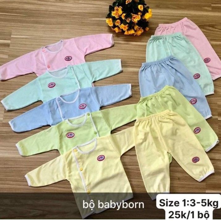 Bộ Quần Áo Dài Baby Born Cho Bé 3-8Kg