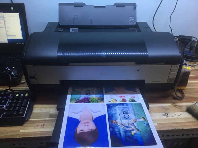 Máy in Epson G4500, máy in A3 nội địa Nhật 6 màu in cực đẹp