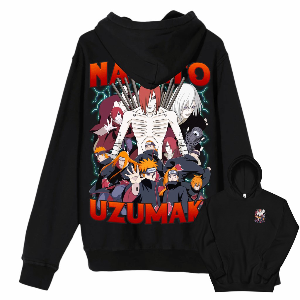 Áo Hoodie Naruto Nagato Uzumaki Akatsuki Bootleg Vol. 2