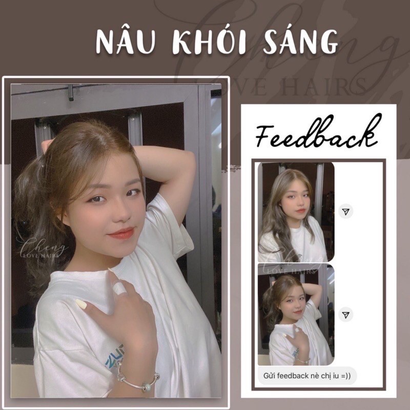 Thuốc Nhuộm Tóc màu NÂU KHÓI SÁNG