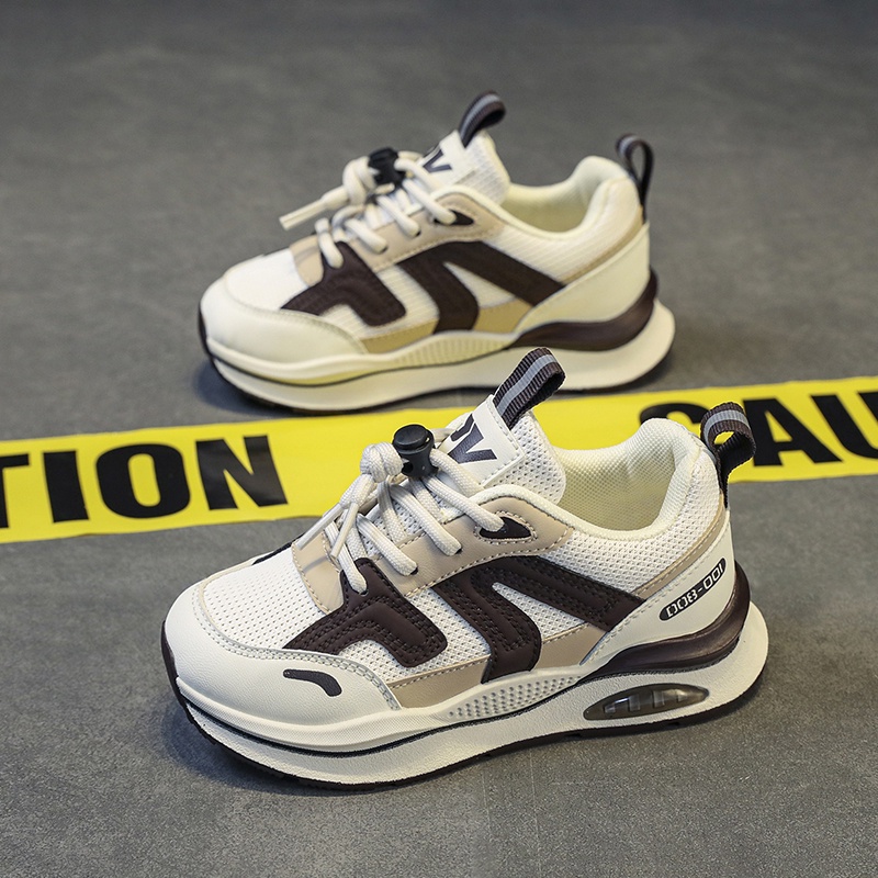 Giày Sneaker Đế Dày Phối Lưới Thoáng Khí Thời Trang Mùa Hè 2022 Cho Bé 5-18 Tuổi Size 30-38
