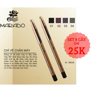 CHÌ KẺ CHÂN MÀY MARADO COMBO 8 CÂY
