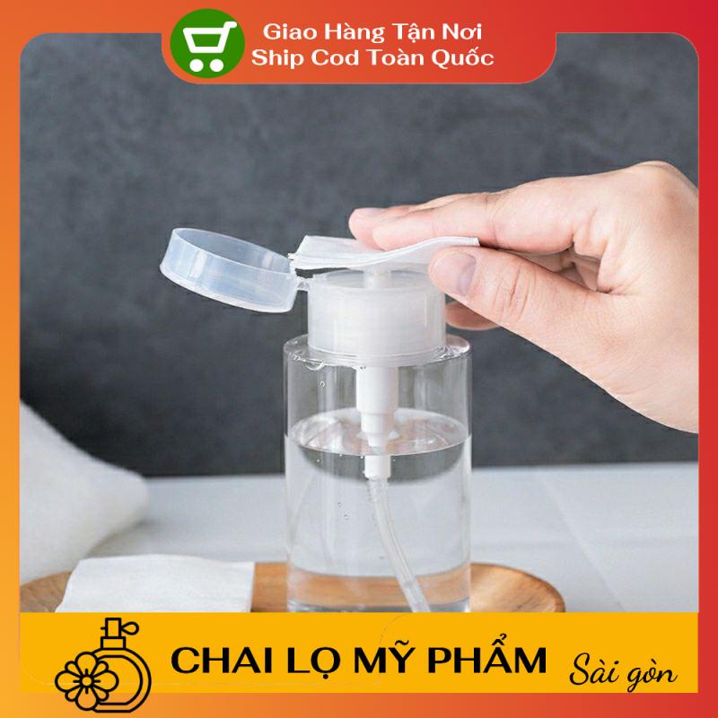 Chai Chiết Mĩ Phẩm ❤ SIÊU RẺ ❤ Chai Lọ Chiết Mỹ Phẩm Toner Có Nút Nhấn Tiện Lợi 200Ml , Lọ Chiết Tẩy Trang .