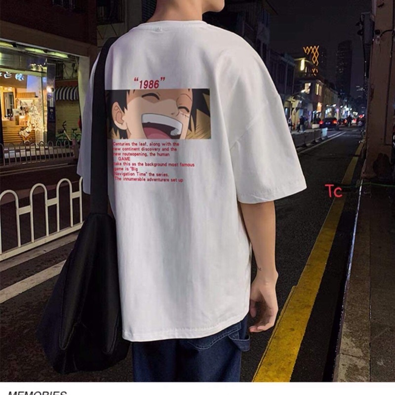 Áo thun tay lỡ mặt chữ Nhật vuông TC12