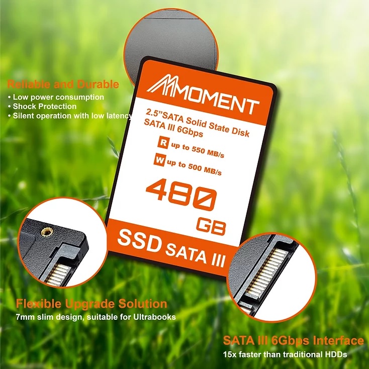 Ổ cứng SSD Sata III Moment 120GB/ 240GB/ 480GB- Chính hãng- Bảo hành 3 năm