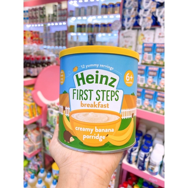 Bột ăn dặm heinz vị chuối Uk hộp 240g cho bé từ 6 tháng