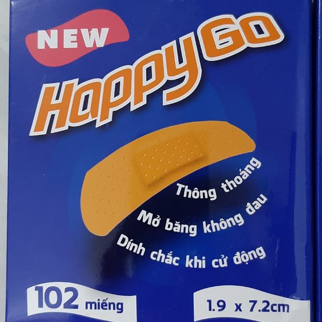Băng cá nhân Happygo combo 5 miêg