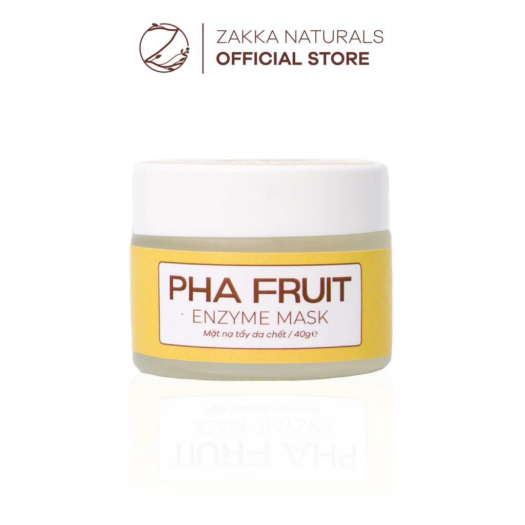 Mặt Nạ Enzyme Trái Cây Zakka Naturals Làm Sạch Mềm Da, Tẩy Tế Bào Chết PHA Fruit Enzyme Mask 40g