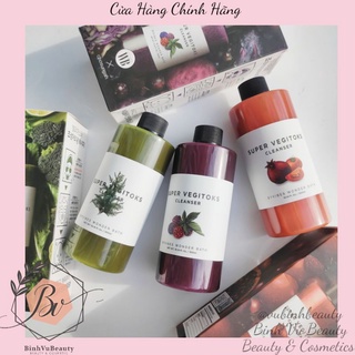 Sửa Rửa Mặt Rau Củ Thải Độc Tạo Bọt Dịu Nhẹ Kiềm Dầu Giảm Mụn Super Vegitoks 300ml