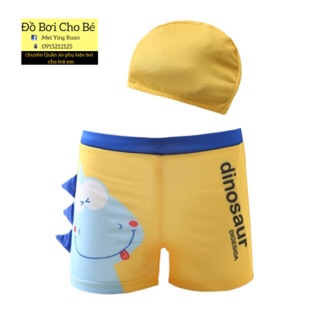 Set quần bơi+mũ khủng long