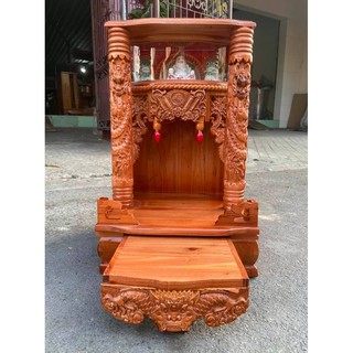 bàn thờ thần tài ông địa, có hộp đèn 42 x 68cm